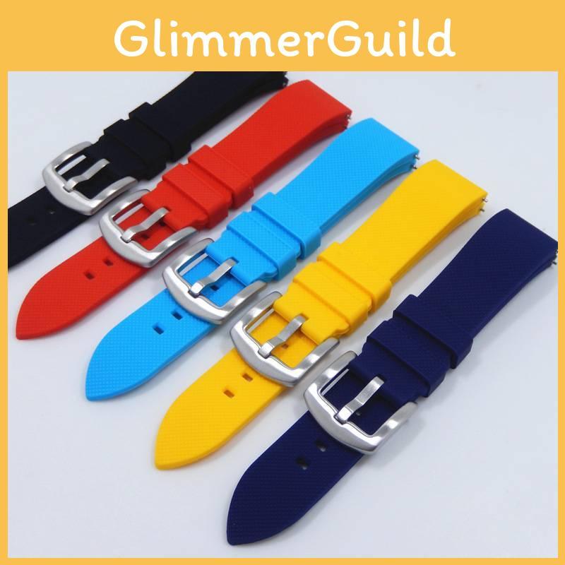 Silicone Sports Watch Band 20mm Quick Release Men Women Fitness Accessories