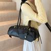 Buckle Decoration Fashion PU Shoulder Bag Solid Large Capacity All-match Handbags Purse   Bag for Women Bolsa Mujer
