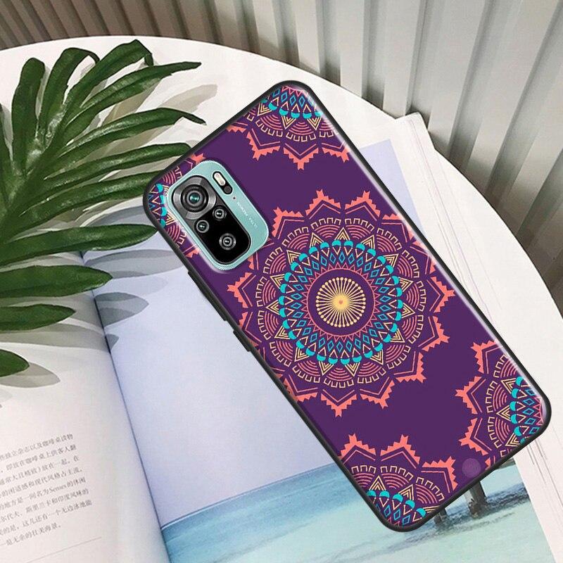 Mandala Chakra Yoga Case For Xiaomi Redmi Note 11 Pro Back Cover For Redmi Note 10 8 9 Pro 9S 10S 9A 9C 9T