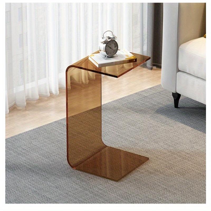 Modern Round End Table with Tray