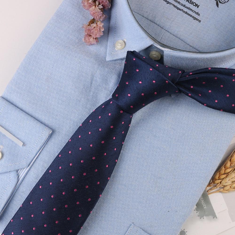 Adjustable Jacquard Floral Tie Soft Striped Knitted Tie  Suit Accessories