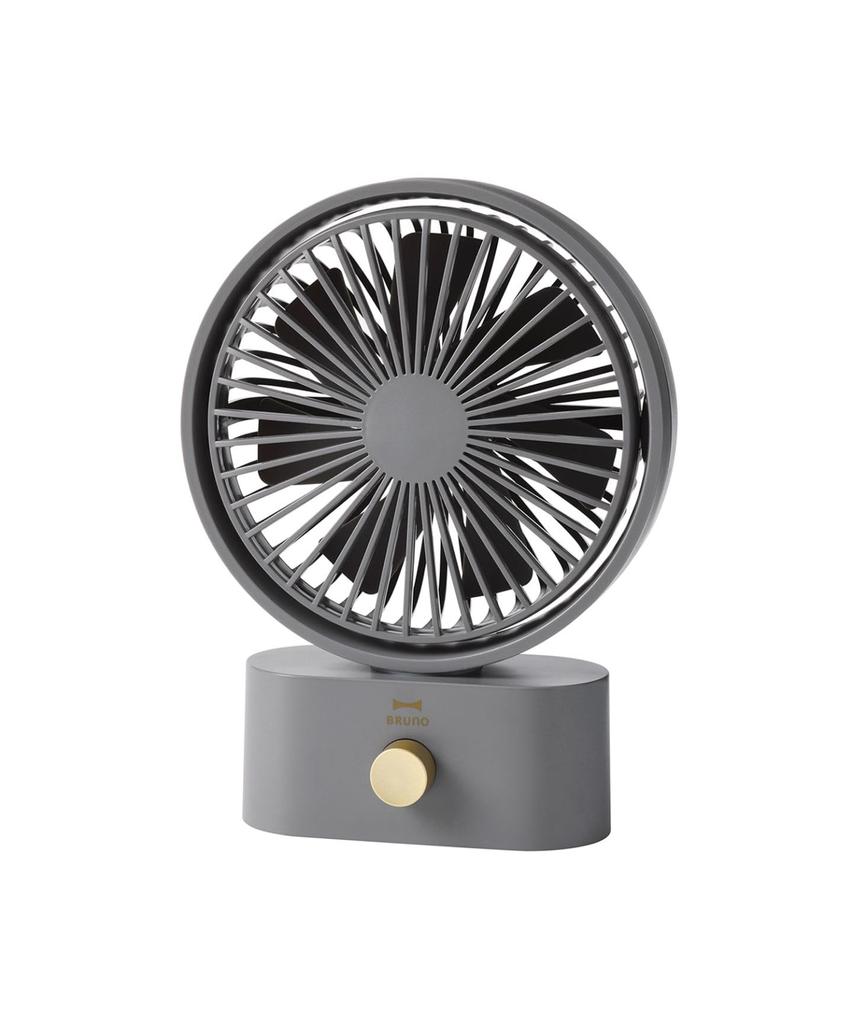 BRUNO Desk Fan, Quiet, Oscillating, Compact, Portable, Charcoal Gray, BDE061-CH