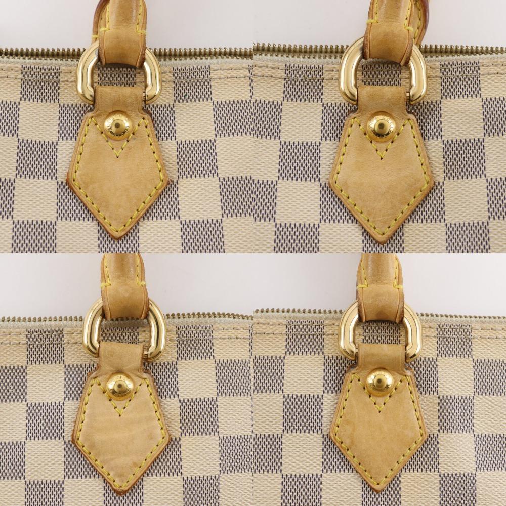 LOUIS VUITTON Saleya PM Handbag N51186 White Damier Azur Canvas Women Used