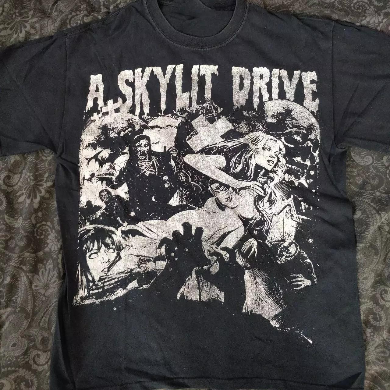 A Skylit Drive Band Classic Black Cotton Unisex T-shirt L