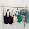 Shoulder Bag Female Large-capacity All-match Canvas Bag Student Simple Handbag Casual Messenger Bag Tutoring Bag Mommy Bag