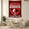 Custom Name Bristol City FC Wall Tapestry Aesthetic Wall Hanging Printed Fabric Blanket Decorative Tapestries for Bedroom Living Room Home Decor