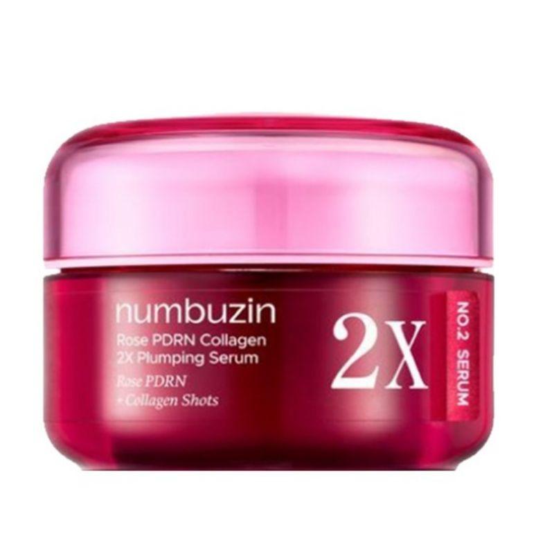 Numbuzin No.2 Rose PDRN Collagen Plumping Serum 2X Firming Hydrating Glow Serum 30ml