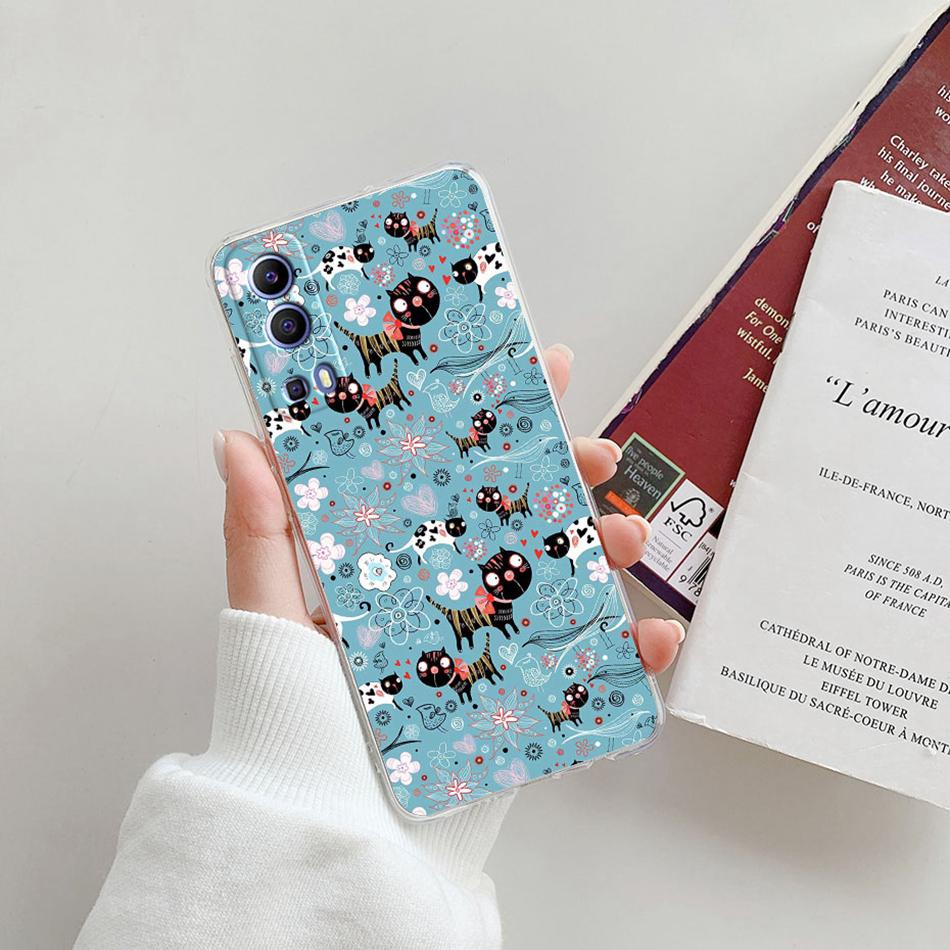 For Vivo Y72 5G Case V2041 Silicone Soft Transparent TPU Phone Cover For Vivo Y52 vivoY72 Y 72 52 5G Case Funda Protective Coque
