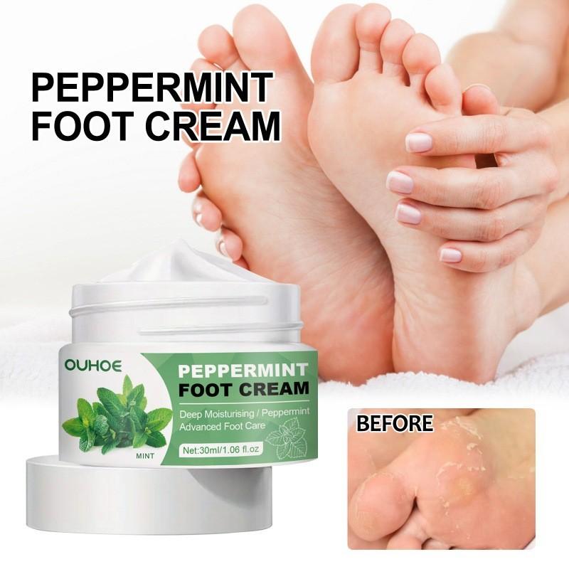 Ouhoe Moisturizing Foot Cream Rich Healing Formula For Dry Cracked Heels And Skin