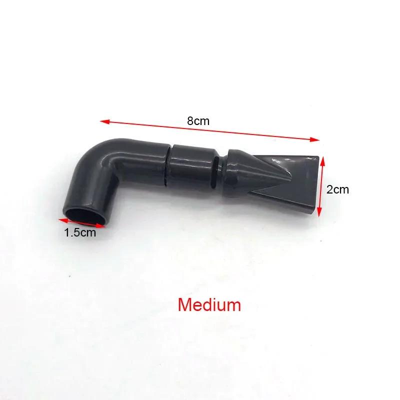 

Black Aquarium Fish Tank Water Pump Filter Water Outlet Nozzle Return Pipe Fitting Four Sizes Aquarium Accessories 360 Degrees