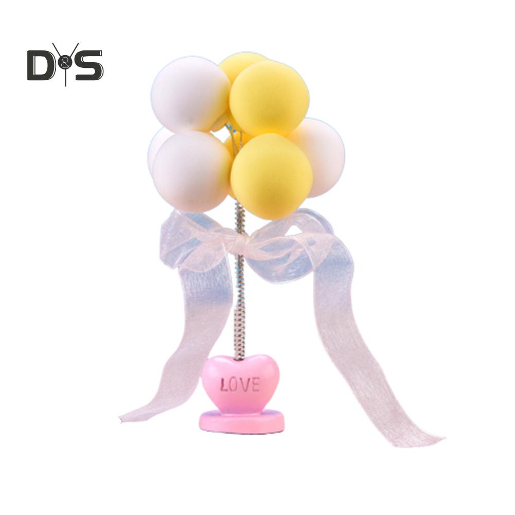 Mud in your eye Resin Balloon Love Figurine Craft Toy Doll House Car Cake Desk Ornament