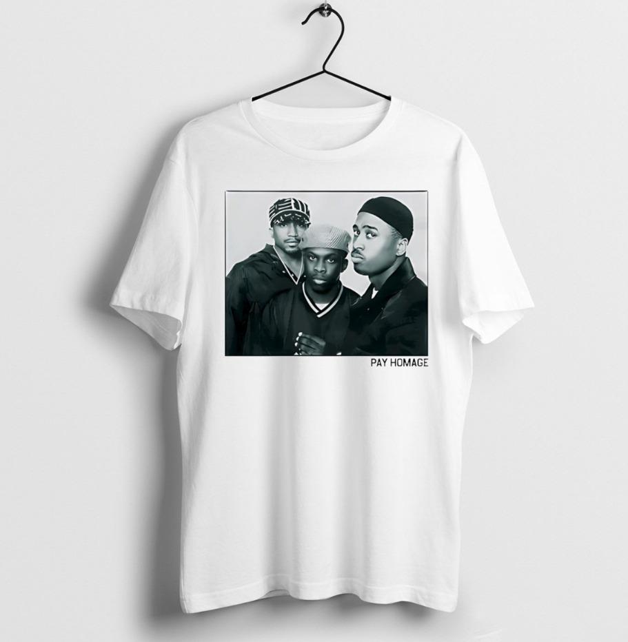 

A Tribe Called Quest Pay Homage Black and White T-Shirt Mens Womens Tees Top, size S-4XL 4XL