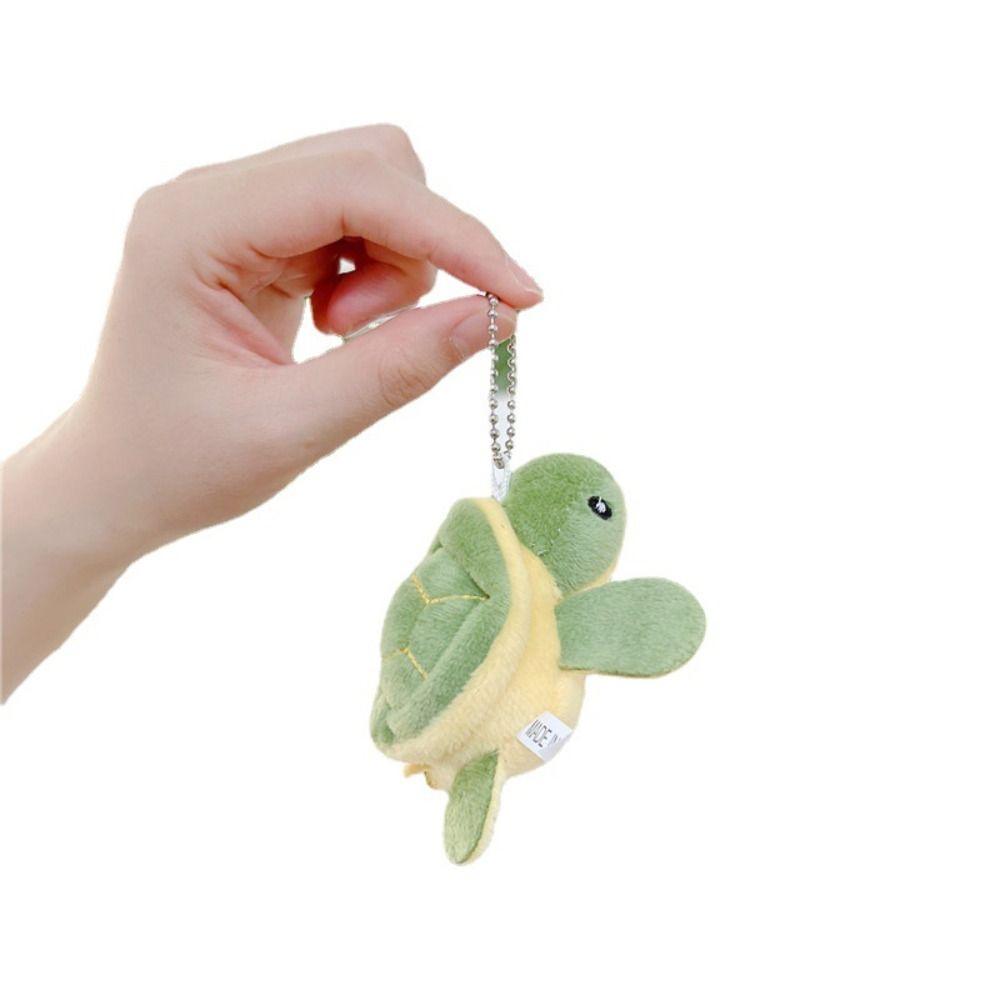 Cartoon Turtle Turtle Plush Keychains PP cotton Turtle Plush Keyring  Kids Toys