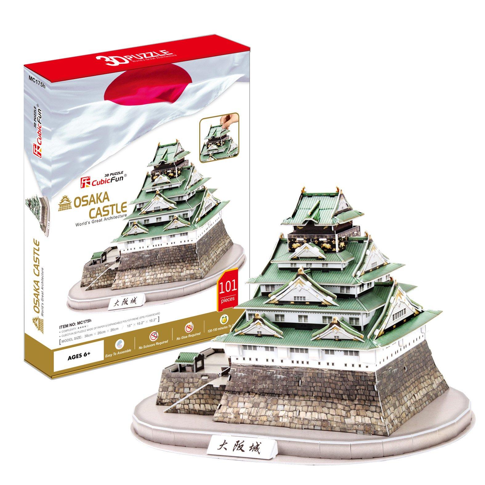 

Heart Art Collection 3D Puzzle Osaka Castle 22.6x3.8x30.7cm MC175h