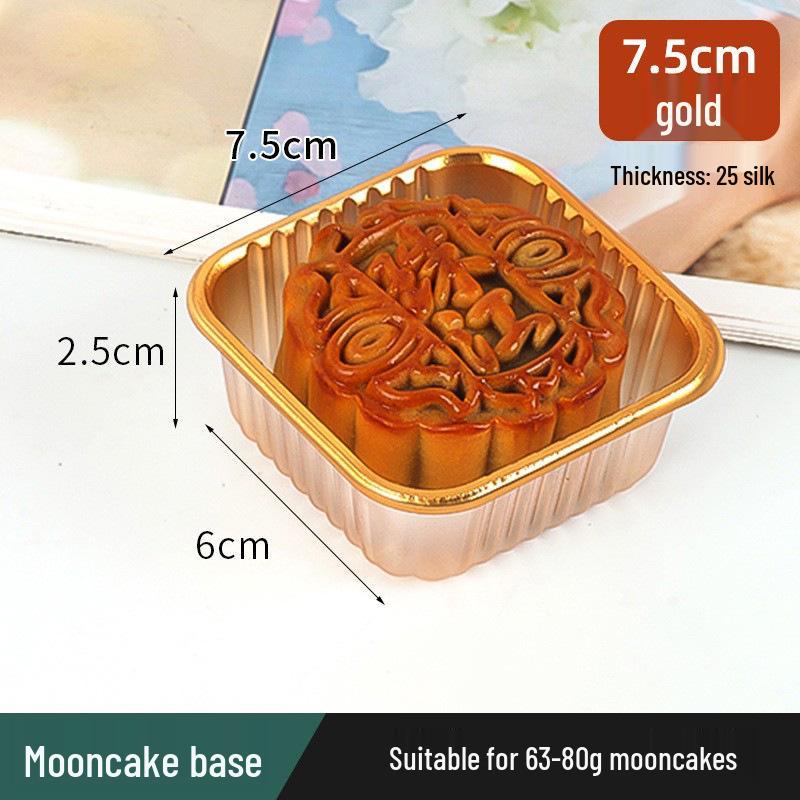 Golden Mooncake Blister Packaging: Salted Egg Yolk Pastry Tray with Mung Bean Cake Blister Box.