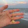 Bohemian Scallop Pendant Gold Shell Necklace - Summer Beach Jewelry Clavicle Chain