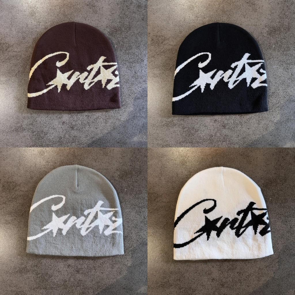 Knit Hat For Women With Letter Embroidery Warm Winter Fashion Accessory