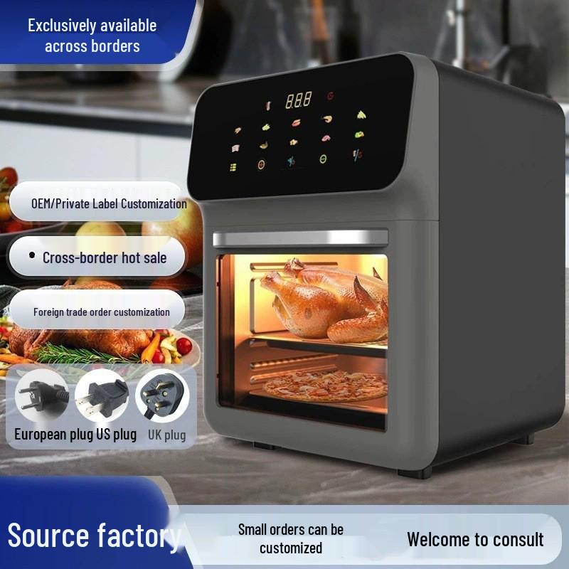Smart Touchscreen Air Fryer: Smoke-free, Oil-free, Multifunctional Electric Oven for Home Use