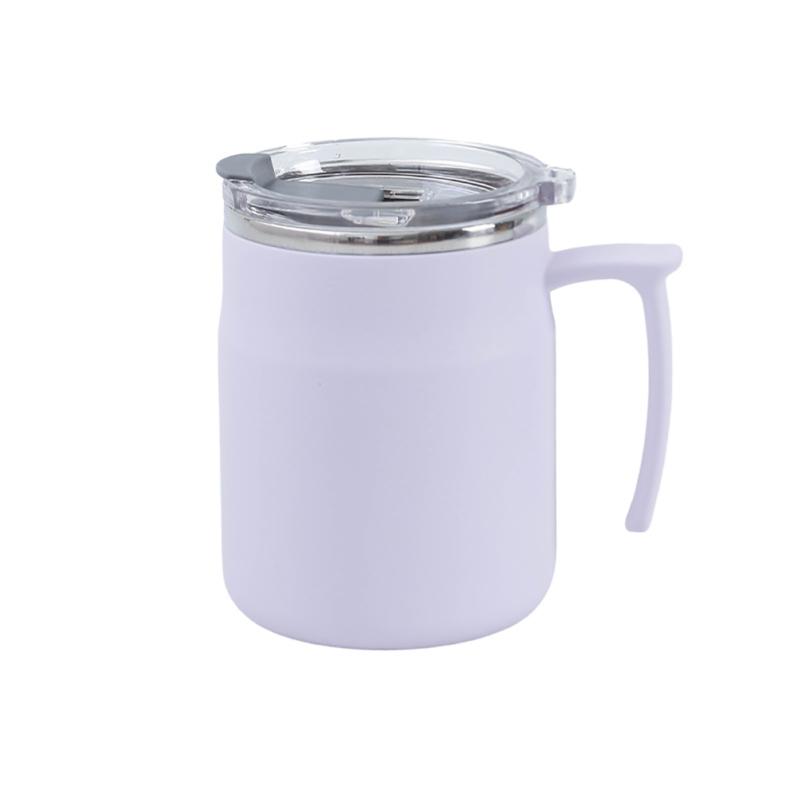 Travel Coffee Mug, Water Cups With Leak Proof Flip Cover, Handle, Double Layer Vacuum, Stainless