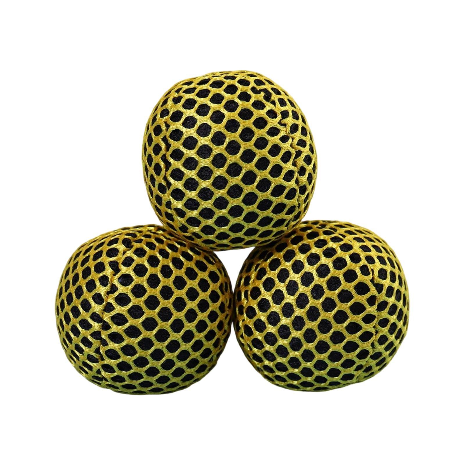 

Set of 3 Honeycomb Pattern Juggling Balls 6cm Diameter Soft Mesh Outer Layer Filled with Fine Beads for Easy Grip and Balanced Weight One Size бронзовый