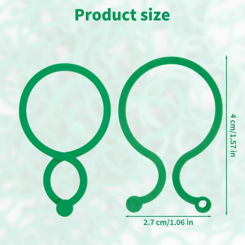 

100Pcs 8 Word Buckle Plant Clips Garden Support Clips for Tomato Climbing Vines Vegetable Flower Gardening Fixing Tool 5PCS зелёный