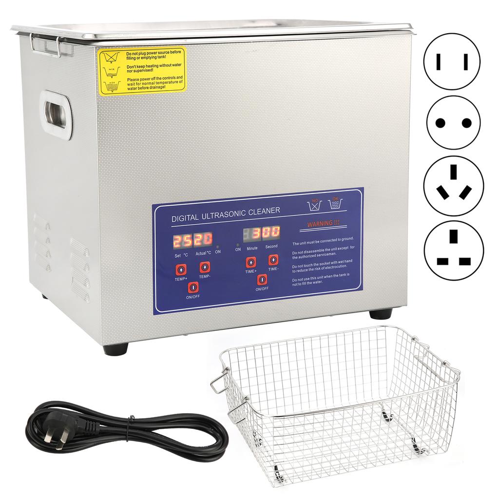 Ultraschallreiniger aus Edelstahl mit Timer, Heizung, 10 l, Industrieausrüstung, PS?40A