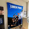 Nu Metal Band L-Linkin P-Park Cartoon Tapestry Art Science Fiction Room Home Decor Wall Hanging Sheets