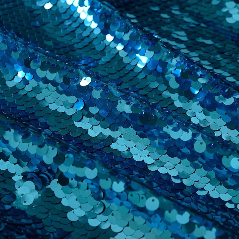 50x130cm 9mm Sequin Cloth Color Butyl Cloth Thickened Opaque Stage Background Cloth Decorative Costume Fabri