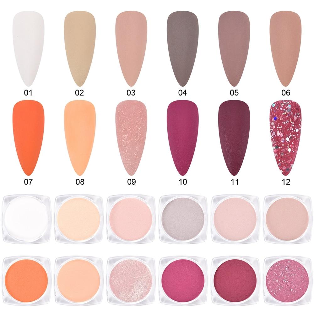 

KADS 24/12 Акриловый порошок Набор Coloful Professional Nude Акриловый набор порошка для ногтей для ногтей Поставщики Французская резьба по наращиванию ногтей