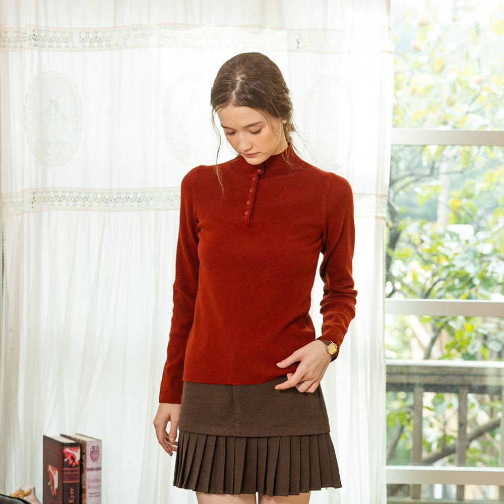 Deondeulob Dd_Red Button Knit Base Top
