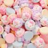 20 Pcs New Resin Cute Cartoon Kitten Pudding Flat Bottom Scrapbook Diy Jewelry Gift Bow Knot Decorate Hairpin Accessories A22