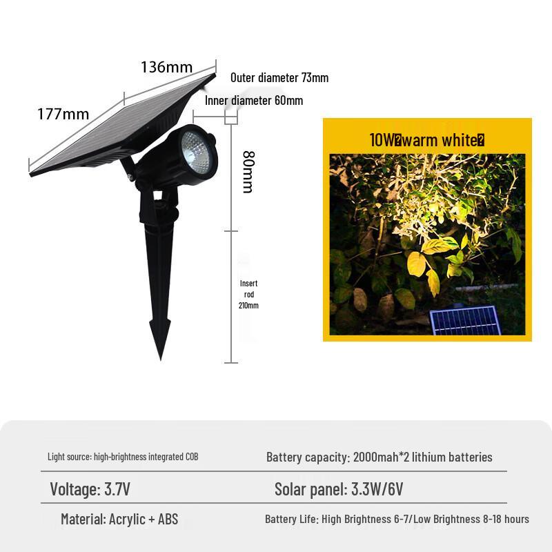 Black Scorpion Solar Landscape Spotlight