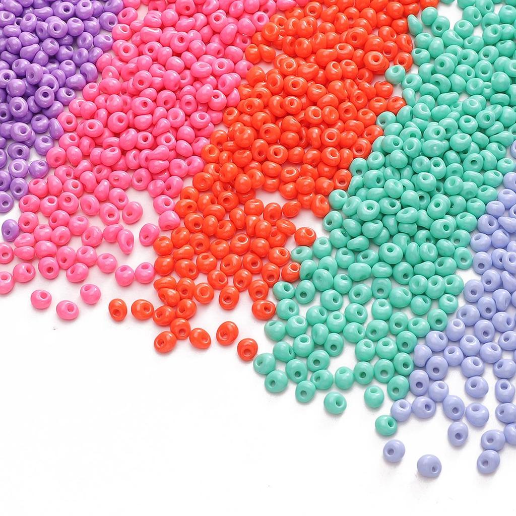 100pcs Glass Beads Charm Czech Beads Seed Spacer Beads For Jewelry Making Accessories