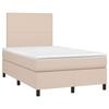VidaXL Bed Slat Base with LED Mattress, Upholstered Bed, Double Bed, Adult Bedroom Interior Bed, 3135818