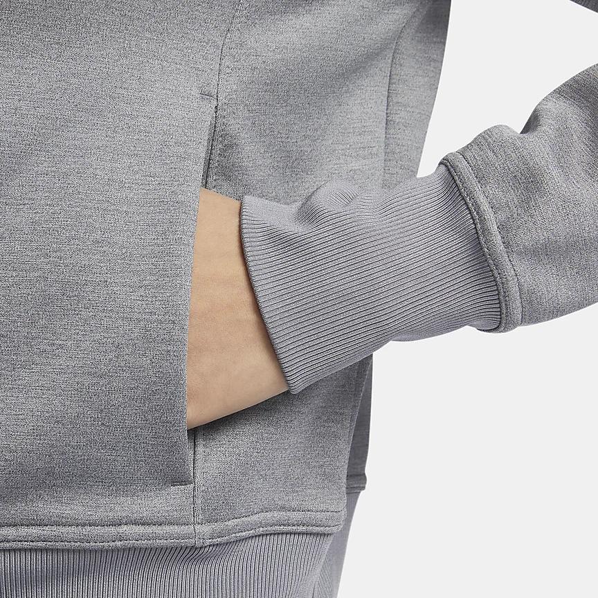 Nike Therma-Fit One Printed Stand Collar Half-Zip Casual Long Sleeve Sweatshirt Women Sweatshirt Carbon-Gray FB5170-091