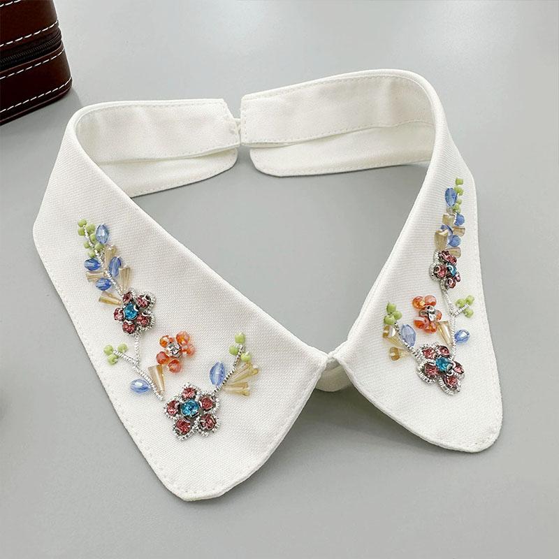 Fashion New Diamond False Collars Woman Crystal Removable Collar Women Necklace Fake Collar Detachable Tie Clothing Accessories