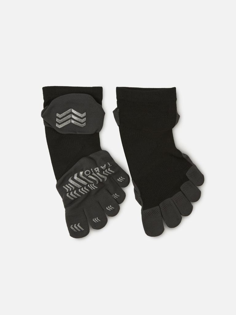 Tabio Racing Run Pro Sizes Made in Black Five-Toe Socks, 27.0-29.0cm, Japan,
