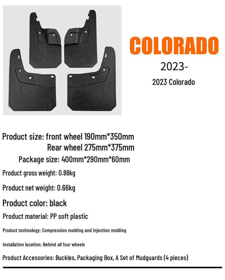 Chevrolet Colorado Leather Mudguard