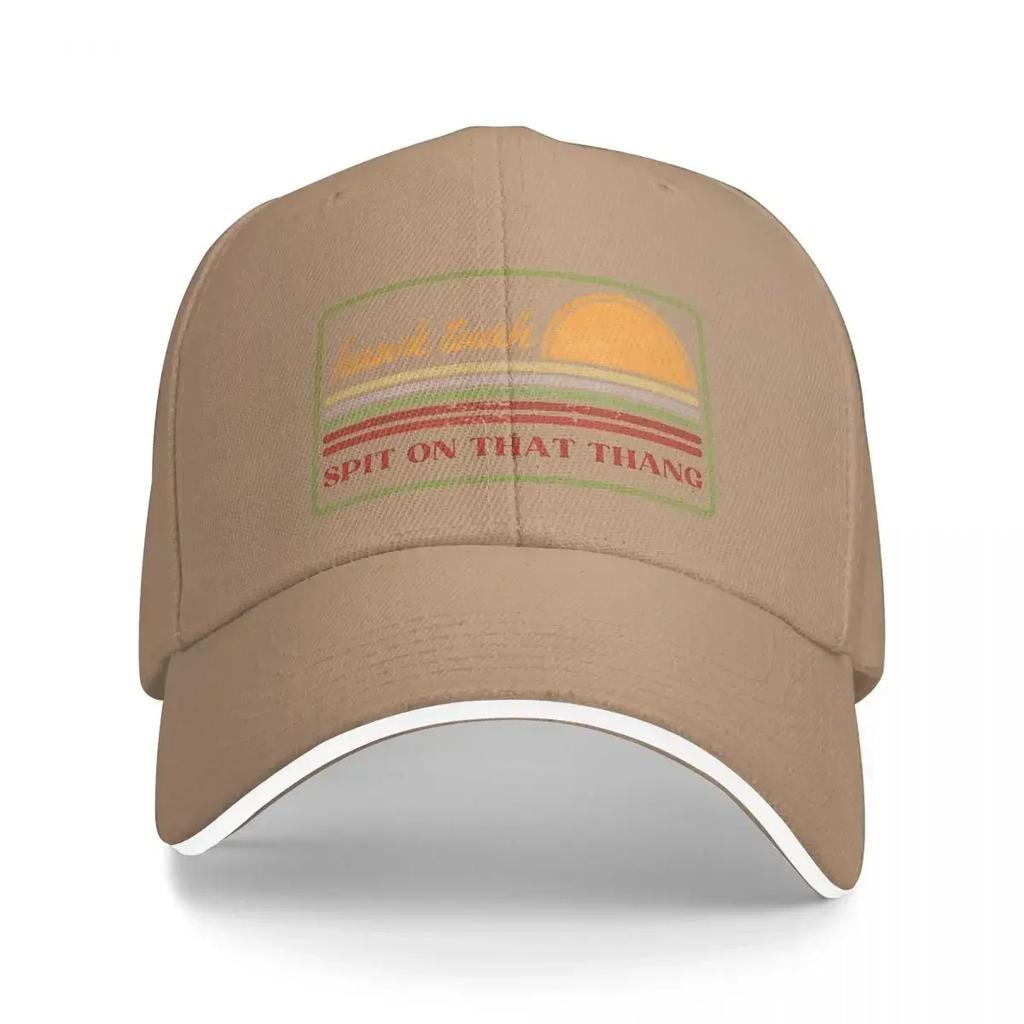 Hawk Tuah Sunset Orange Outfits Unisex Trucker Hat Funny Caps Hat Casual Outdoor Running Golf Adjustable Sun Cap