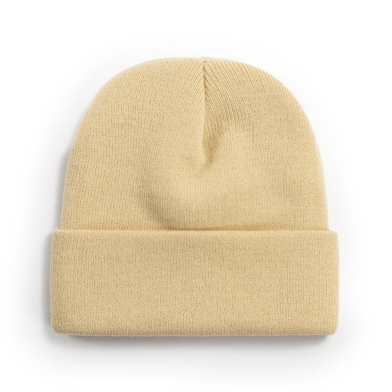Knitted Beanie Cap Winter Accessories Multicolored Beanies Custom Embroidery Acrylic Fashion Skullies Hats Winter Knitted Hat