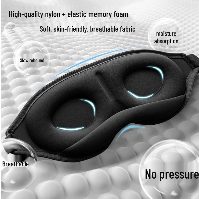 Ultra-Comfort 3D Blackout Eye Mask for Men & Women - Relieve Eye Fatigue & Enhance Sleep