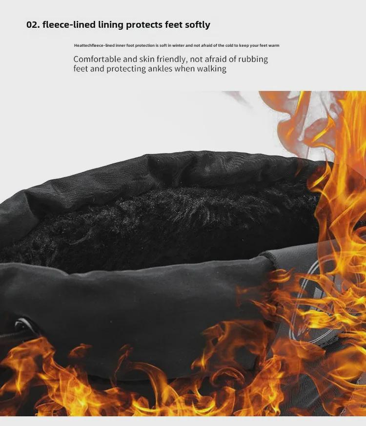 Herren Outdoor Schneestiefel, Winterwarm, Isoliert bis -40°C, Große Größe