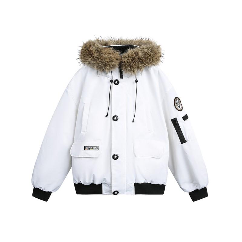 Unisex Oversized College Style Puffer Jacket