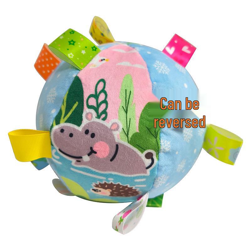 Cartoon Animal Sensory Rattle Ball: Soothing Toy for Baby's Sensory Development (0-3 Years)