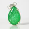 41 Ct Natural Emerald 925 Sterling Silver CERTIFIED Beautiful Pear Pendant AI-119-NS