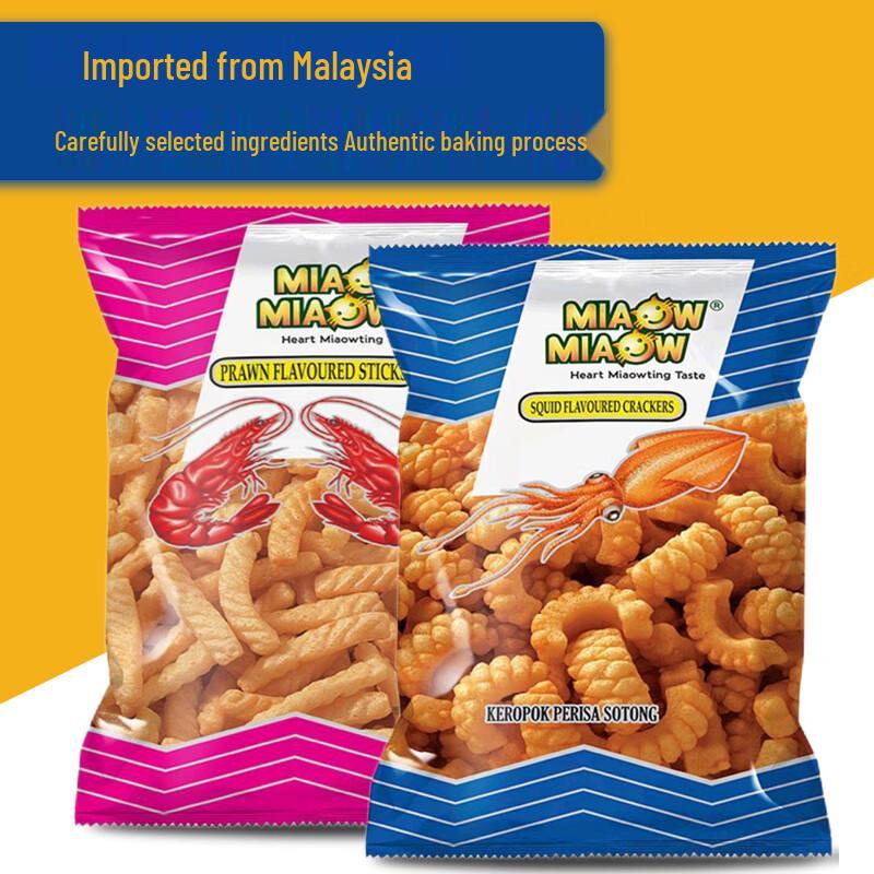 MIAOW MIAOW Squid Roll & Shrimp Stick Snack Combo