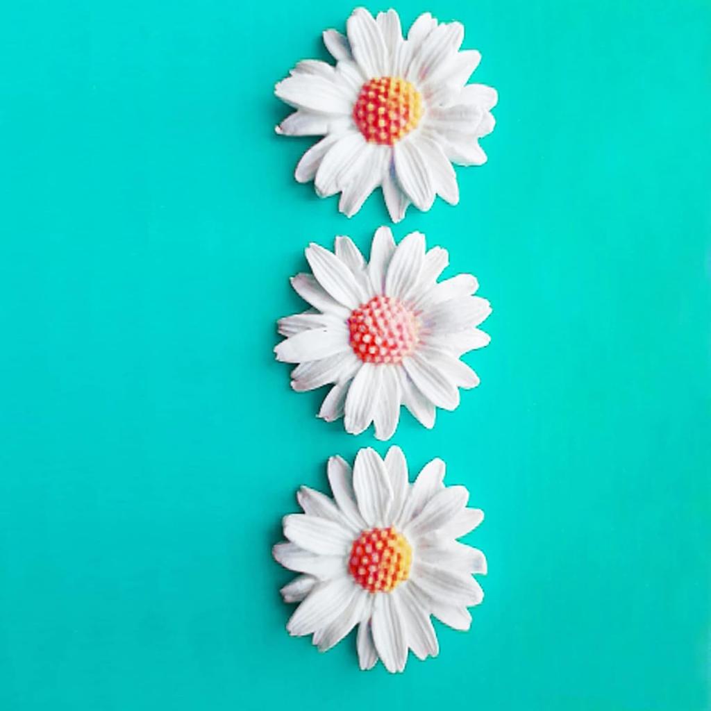 Flower Silicone Fondant Mold Chrysanthemum Mould for Fondant Cake Decorating,Chocolate,Sugarcraft,Candy,Polymer Clay,Soap Crafting Projects 2pcs