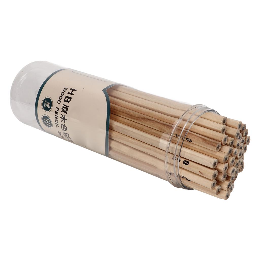 50Pcs HB Pencils Hexagonal Grip Smoothing Writing Long Lasting Widely Used Bulk Pencils for Drawing Sketch Students