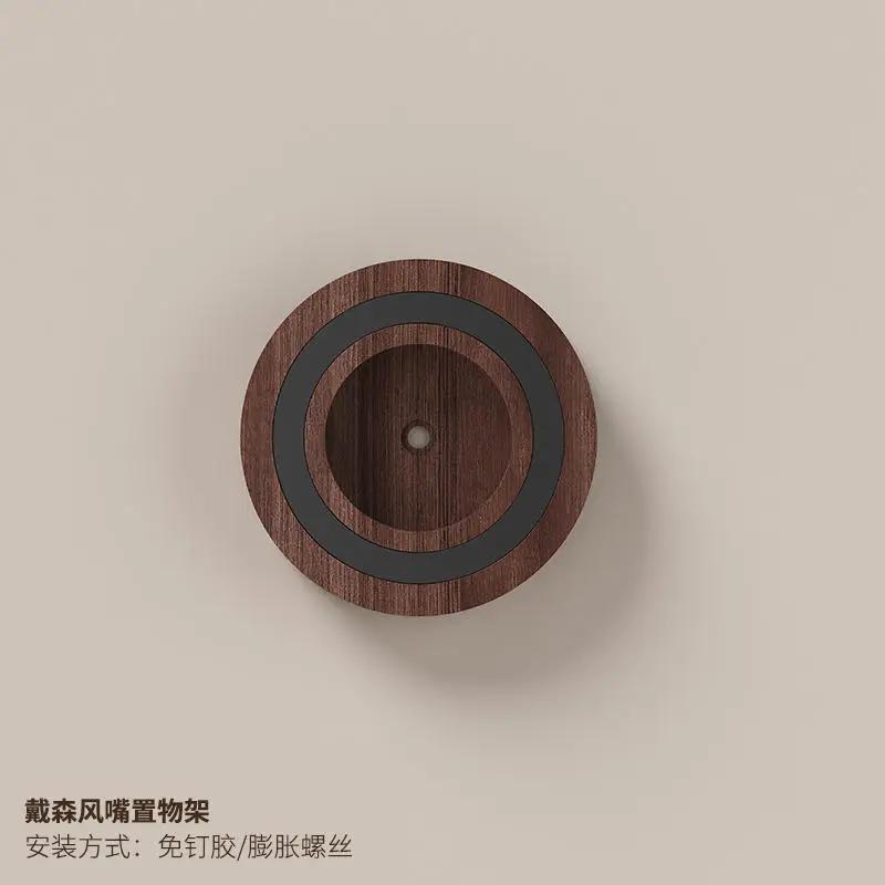

Новый простой настенный держатель для фена из орехового дерева, кронштейн для фена из бука, аксессуары для ванной комнаты, стойка без дырокола