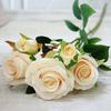 Faux Roses Lifelike Reusable Smooth Beautiful Silk Fake Flower for Kitchen